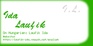 ida laufik business card